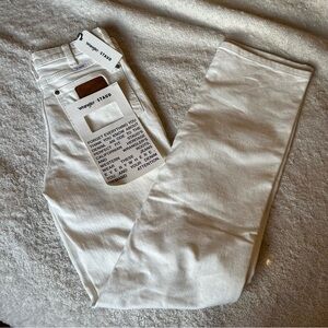 Staud x Wrangler White Straight Cut Jeans